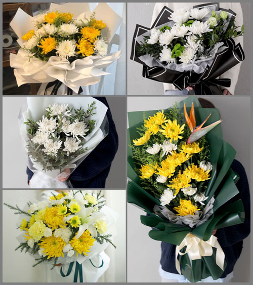 山东青岛平度市白沙河街道孙家荒村白事花束代送